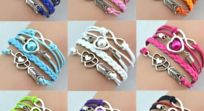 Vintage Wickelarmband Infinity Love für 1,00€ inkl. Versand