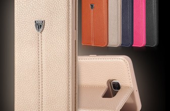 Luxus Echt-Leder Flip Case Hülle mit Standfunktion ab 5,58€ inkl. Versand