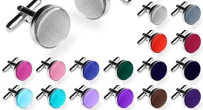 1 Paar Seidenkopf Manschettenknöpfe für 1,00 Euro inklusive Versand