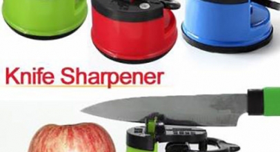 Messerschärfer mit Saugfuß für 1,00 inkl. Versand