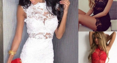 Sexy Damen Spitzen Minikleid Partykleid für 8,45€ inkl. Versand