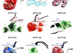 Damen Halskette mit und ohne Ohrringe aus Murano-Glas ab 1,05€ inkl. Versand