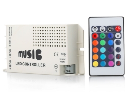 LED RGB Controller + Musiksteuerung + Fernbedienung für 9,01€ inkl. Versand