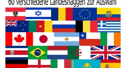 Verschiedene Nationalflaggen pro Stück für 4,99€ inkl. Versand