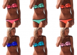 1 x Neopren Push up Triangle Bikini für 6,68 Euro inklusive  Versand
