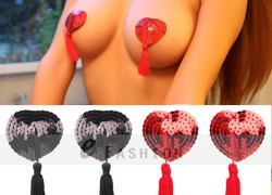 2 x Nipple Tassels Herzen mit Pailetten für 1,99 Euro inklusive Versand