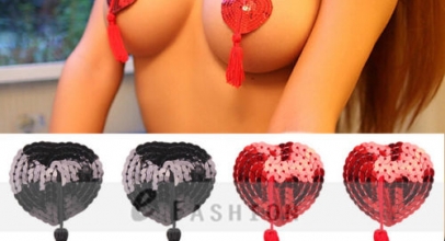 2 x Nipple Tassels Herzen mit Pailetten für 1,99 Euro inklusive Versand