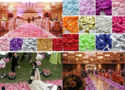 100 textile Seiden-Rosenblätter für 1,-€ inkl. Versand