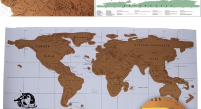 1 x Scratch Map – Weltkarte zum Freirubbeln für 5,99 Euro inklusive Versand