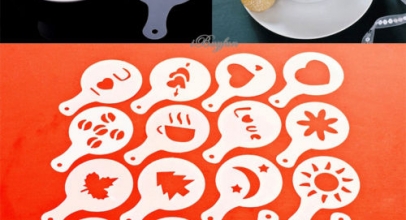 16x Cappuccino/Kaffee Schablonen im Set zum Verzieren für 1,31€ inkl. Versand