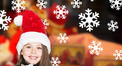 Weihnachtsdeko 27tlg. Schneeflocken Sticker-Set für 1,89€ inkl. Versand