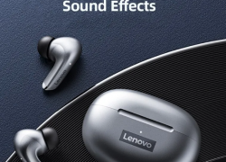 Original lenovo lp5 drahtlose Bluetooth-Ohrhörer – wasserdichtes Headset mit Mikrofon in der Farbe grau oder weiß für 4,22€!