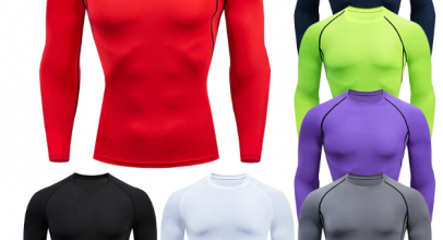 Herren Kompression T-Shirt Langarm Sport Training mit bis 92% Rabatt!