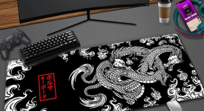 Japanischer Drache großes Gaming Mouse Pad XXL ab 1,20€!