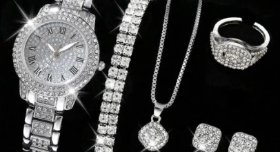 Damen Armbanduhren 6er Set Kristall Quarzuhr Legierung Strass – verschiedene Farben für je 0,47€ zzgl. Versand!