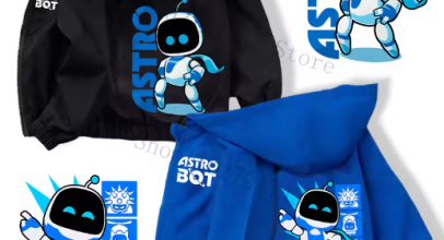 Astro Bot wasserdichte Kinder Jacke Windbreaker Kinderkleidung ab 4,89€ zzgl. 1,95€ Versand!