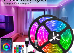 USB-LED-Streifenlichter, APP-Steuerung, Farbwechsel, 5050 RGB-LED-Licht, flexibles Lampenband für Raumdekoration, TV-Hintergrundbeleuchtung, Diode ab 1,69€ inkl. Versand!