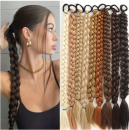 Synthetische lange geflochtene Pferdeschwanz-Haarverlängerungen 24 Zoll – verschiedene Haarfarben ab 0,99€ inkl. Versand!
