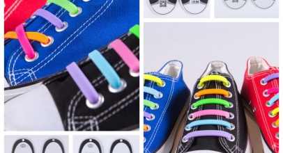 16 Silikon Schnürsenkel elastische Senkel für 1,-€ inkl. Versand