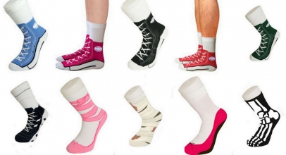 Silly Socks im Sneakers Turnschuhe Stil für 8,46€ inkl. Versand