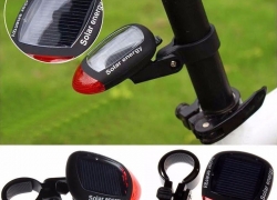 Rotes LED Solar Rücklicht fürs Fahrrad für 2,03€ inkl. Versand