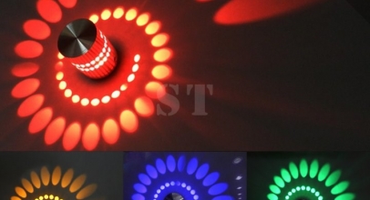 3W Spirale LED Wandleuchte für 6,90€ inkl.Versand