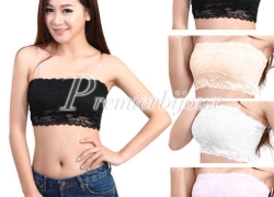 1 x Trägerloser Damen/Mädchen Spitzen Bandeau BH für 1,16 Euro inklusive Versand