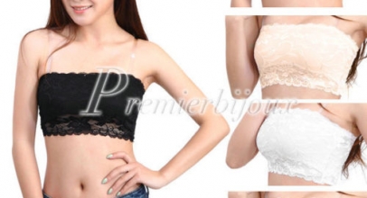 1 x Trägerloser Damen/Mädchen Spitzen Bandeau BH für 1,16 Euro inklusive Versand