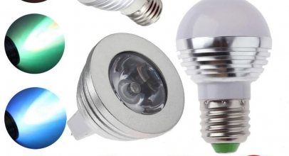 3W E27/GU10/MR16 LED Farbwechsel Strahler/Spot mit Funkfernbedienung ab 3,24€ inkl. Versand