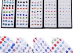 20 Paar Unisex Strass-Ohrstecker ab 1,74€ inkl. Versand