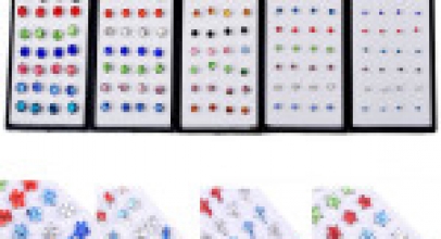 20 Paar Unisex Strass-Ohrstecker ab 1,74€ inkl. Versand