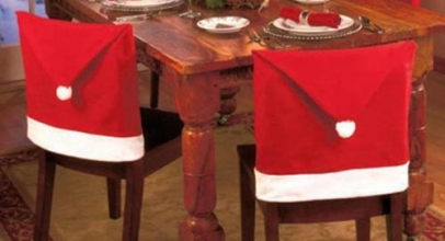 Stuhlhusse Nikolausmütze Weihnachtsdeko für 1,50€ inkl. Versand