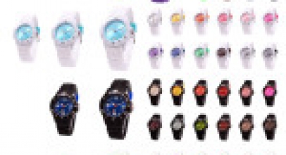 Silikon Damen-/Herren- und Kinder Armbanduhr für 6,89€ inkl. Versand