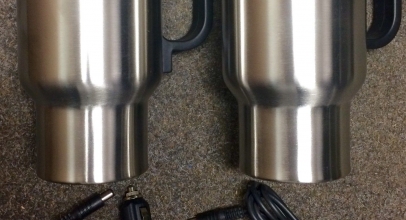 2 x Edelstahl Thermobecher für 12 V-Anschluss für 14,99 Euro inklusive Versand