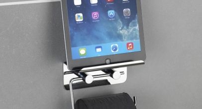 Wenko Toilettenpapierhalter mit Smartphone-Ablage für 15,99€ zzgl. Versand