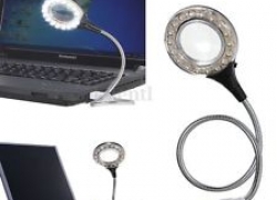 Flexible USB 18-LED-Tastatur/Leselampe + Lupe für 3,29€ inkl. Versand