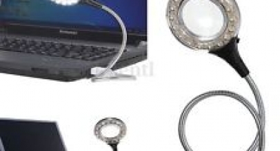 Flexible USB 18-LED-Tastatur/Leselampe + Lupe für 3,29€ inkl. Versand