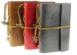 Klassisches Retro PU-Leder Notizbuch/Tagebuch für 3,87€ inkl. Versand