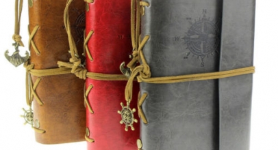 Klassisches Retro PU-Leder Notizbuch/Tagebuch für 3,87€ inkl. Versand