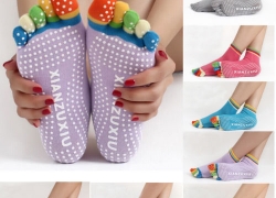 1 Paar bunte Damen/Mädchen Yoga Zehensöckchen für 1,54€ inkl. Versand