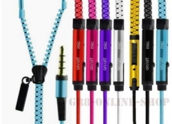 3,5mm Zipper Reißverschluss In-Ear-Kopfhörer mit Mikrofon für 1,59€ inkl. Versand