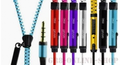 3,5mm Zipper Reißverschluss In-Ear-Kopfhörer mit Mikrofon für 1,59€ inkl. Versand