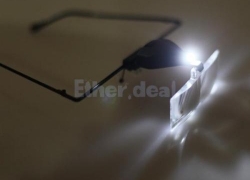 LED Vergrößerungsbrille mit Kopfband + 3 austauschbare Objektive für 9,49€ inkl. Versand