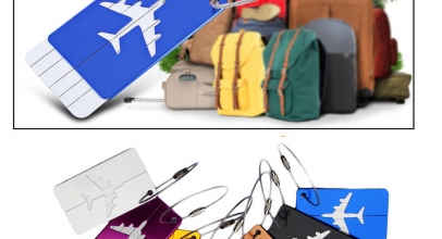 7x Kofferanhänger Gepäckanhänger mit Adressfeld für 6,64€ inkl. Versand