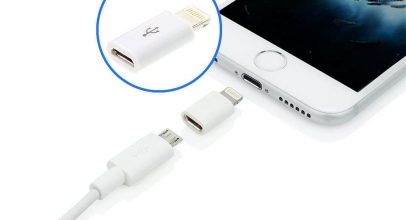 8-Pin Micro-USB Ladegerät Adapter für iPhone/iPad/iPod für 1,-€ inkl. Versand