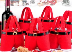 10x Weihnachten Santa Hosen Geschenk/Süßigkeiten Tasche für 11,99€ inkl. Versand