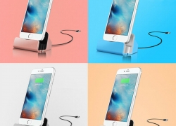 Dockingstation/Ladestation  iPhone 5/5S/SE/6/6S/6 Plus/6s Plus/7/7 Plus/8/8 Plus/X für 2,49€ inkl. Versand