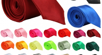 Verschiedenfarbige Satinkrawatte ab 1,00€ inkl. Versand