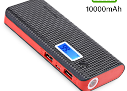 Powerbank 10000mAh Externe Battery Ladegerät 2x USB mit LCD Display für 10,99€ inkl. Versand!