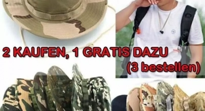 Outdoor Safari-/Anglerhut Armee Look für 7,57€ inkl. Versand!